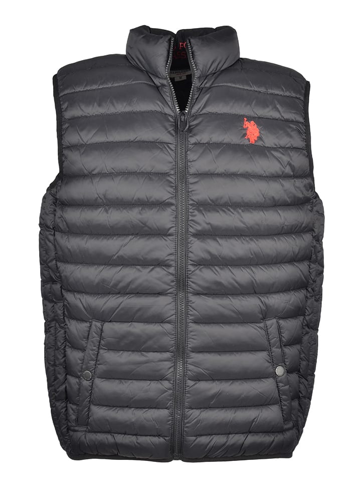 U.S. Polo Assn. Kamizelka pikowana w kolorze czarnym rozmiar: XXL
