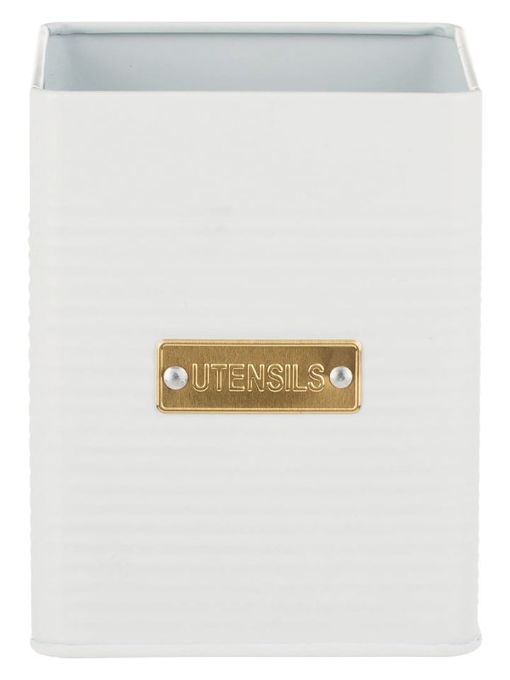 Typhoon Pojemnik w kolorze białym na przybory kuchenne - 11,5 x 14,5 x 11,5 cm rozmiar: onesize