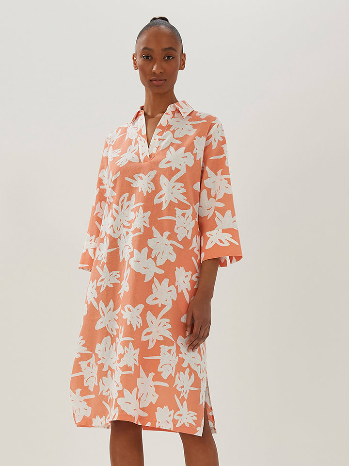 Someday Sukienka w kolorze pomarańczowo-białym rozmiar: 38