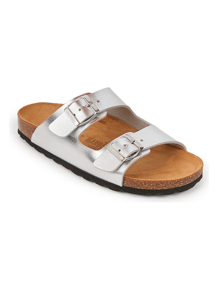 Mandel Klapki w kolorze srebrnym rozmiar: 39