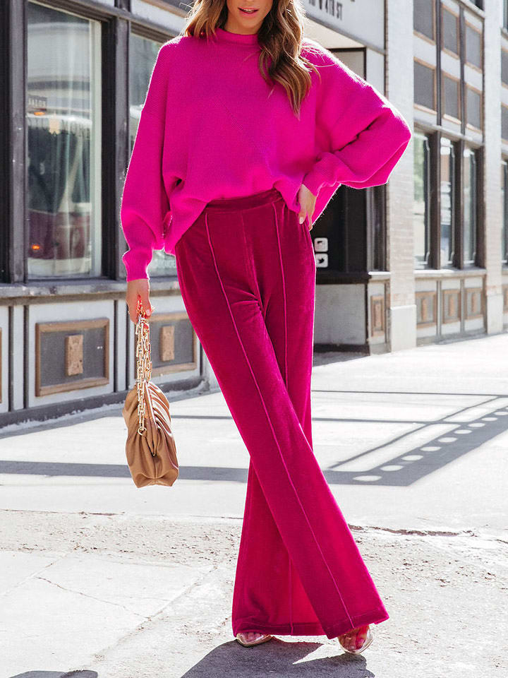 Milan Kiss Sweter w kolorze różowym rozmiar: XL