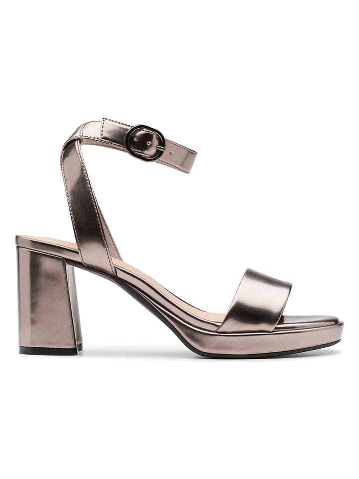 Clarks Skórzane sandały "Ambyrlyn Bay" w kolorze złotym rozmiar: 37