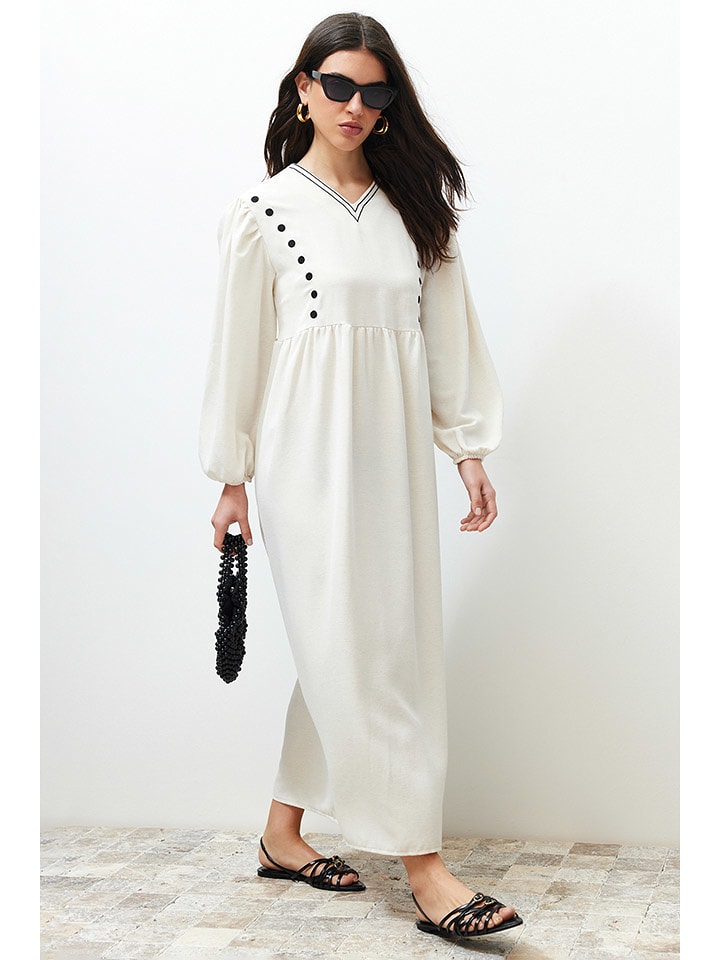 trendyol Sukienka w kolorze białym rozmiar: 36