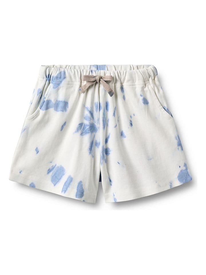 Wheat Szorty "Kalle" w kolorze biało-błękitnym rozmiar: 122