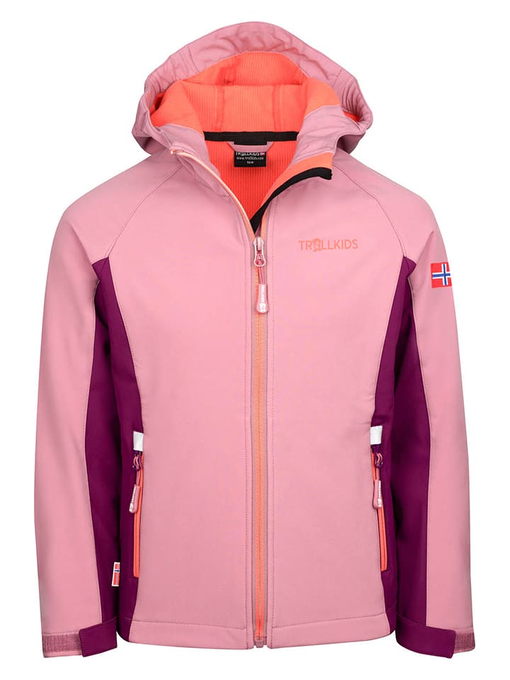 Trollkids Kurtka softshellowa "Kristiansand" w kolorze jasnoróżowym rozmiar: 164