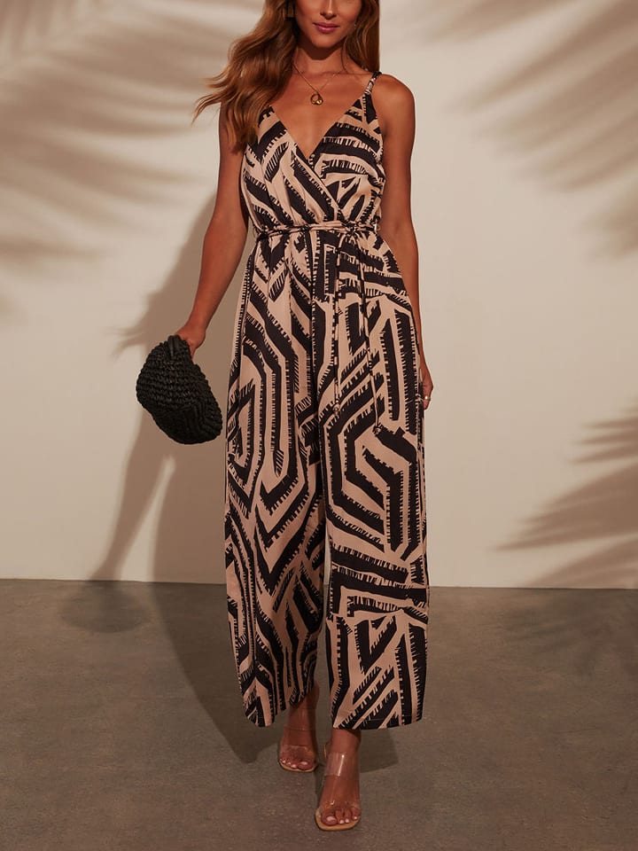 Milan Kiss Kombinezon w kolorze brązowo-beżowym rozmiar: S