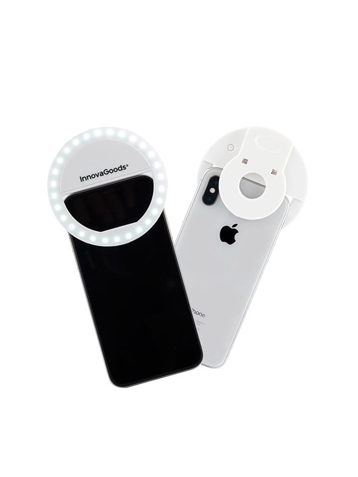 InnovaGoods Przenośna lampa pierścieniowa do selfie - 8,2 x 8,2 x 2 cm rozmiar: onesize