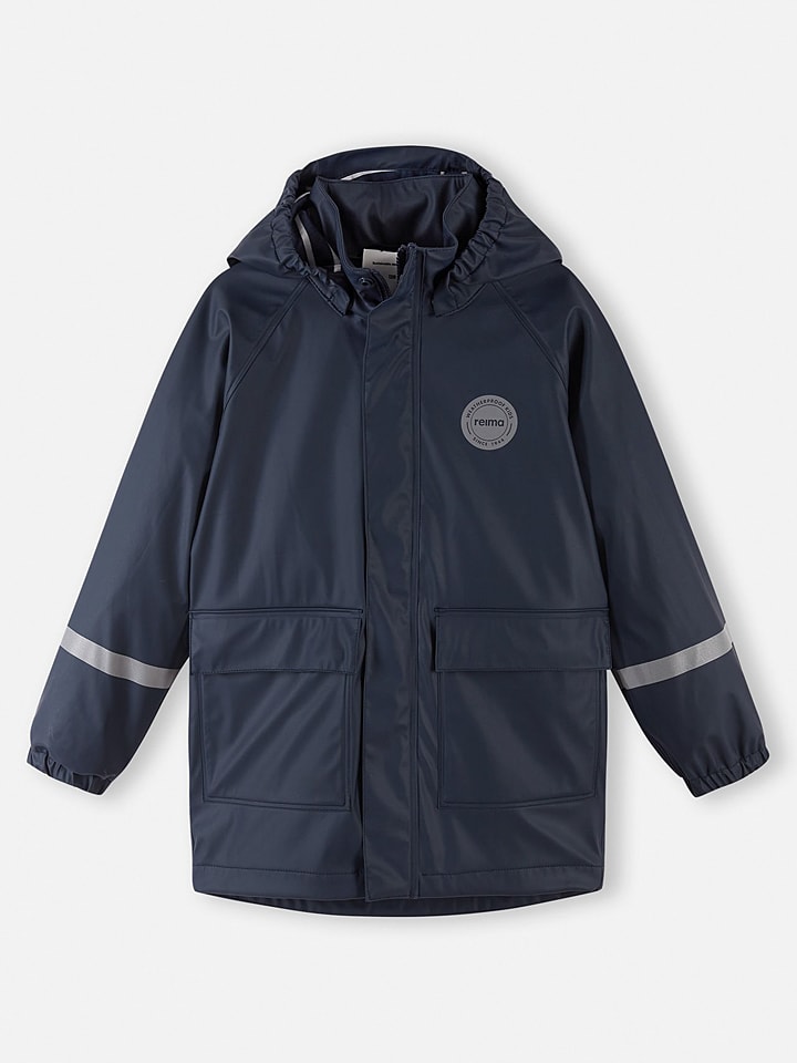 Reima Płaszcz przeciwdeszczowy "Pisaroi" w kolorze granatowym rozmiar: 122