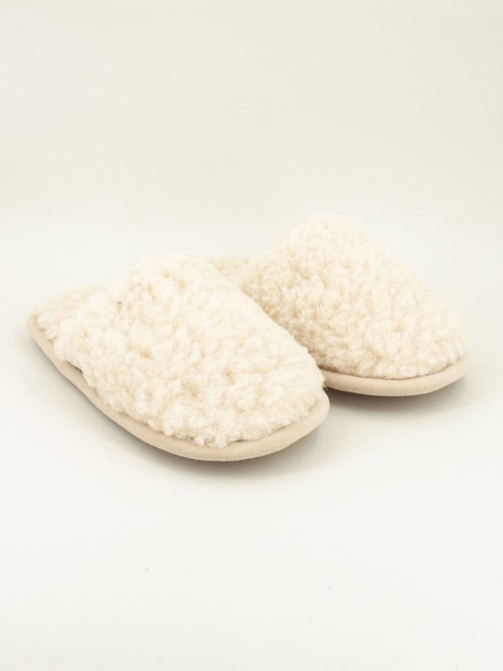 kitz pichler Kapcie "Curly" w kolorze beżowym rozmiar: 40/41