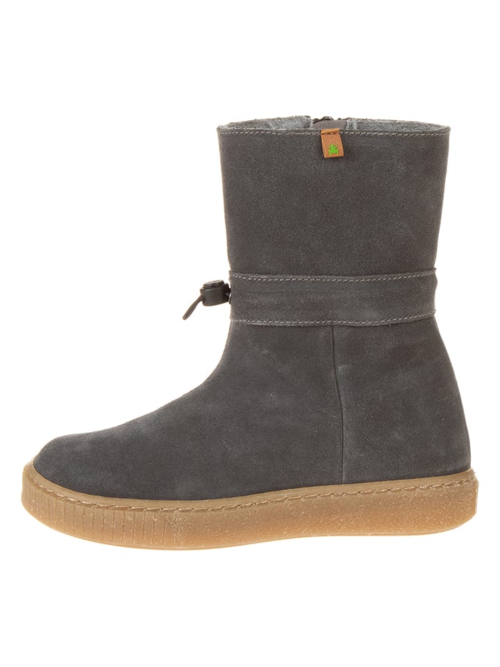 El Naturalista Skórzane kozaki zimowe w kolorze szarym rozmiar: 31