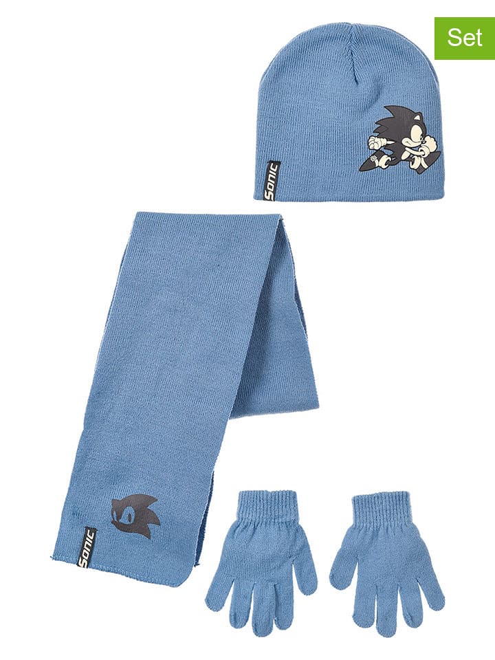 Sonic 3-częściowy zestaw "Sonic" w kolorze niebieskim rozmiar: 54 cm