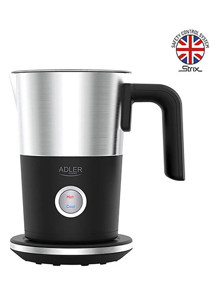 Adler Spieniacz "AD 4497" w kolorze srebrno-czarnym do mleka - 300 ml rozmiar: onesize
