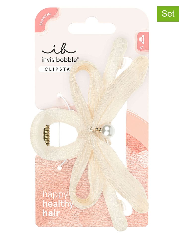 Invisibobble Spinki do włosów (2 szt.) w kolorze kremowym rozmiar: onesize