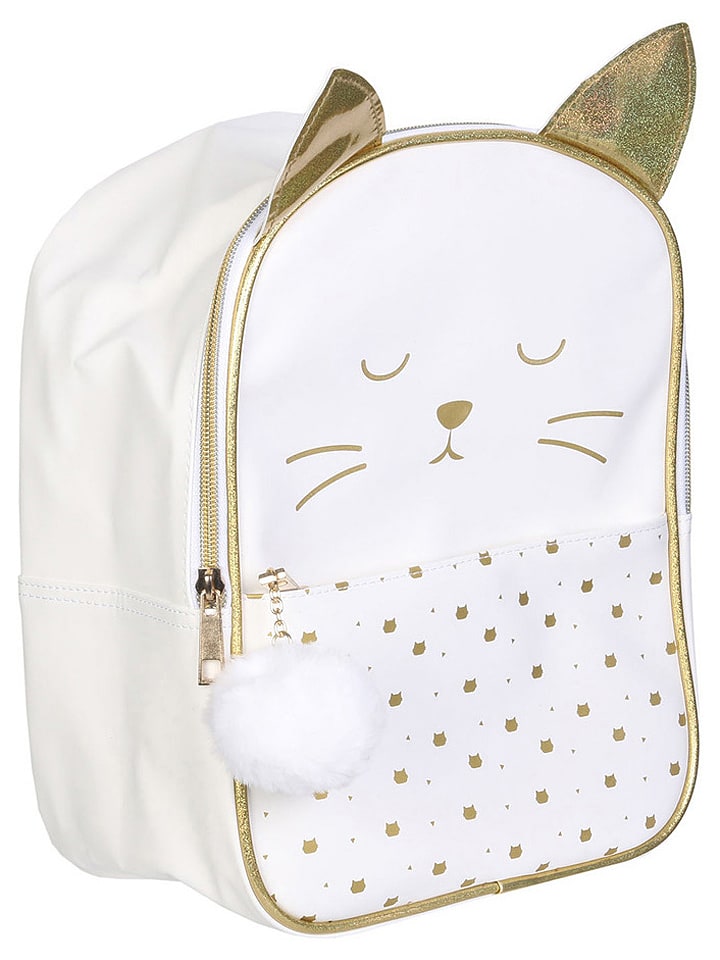 The Home Deco Kids Plecak w kolorze biało-złotym - 22 x 28 x 15 cm rozmiar: onesize