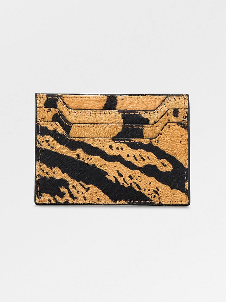 Becksöndergaard Skórzane etui w kolorze karmelowo-czarnym na karty - 11 x 7 x 1 cm rozmiar: onesize