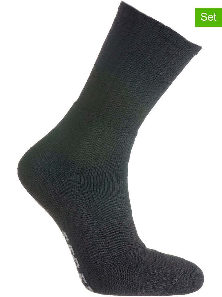 Seger Skarpety (2 pary) "Trekking Coolmax" w kolorze czarnym rozmiar: 40-42