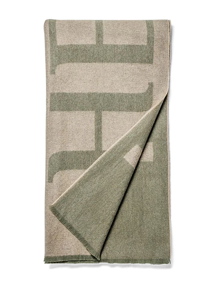 Hey Marly Wełniany szal "Signature" w kolorze khaki - 200 x 55 cm rozmiar: onesize