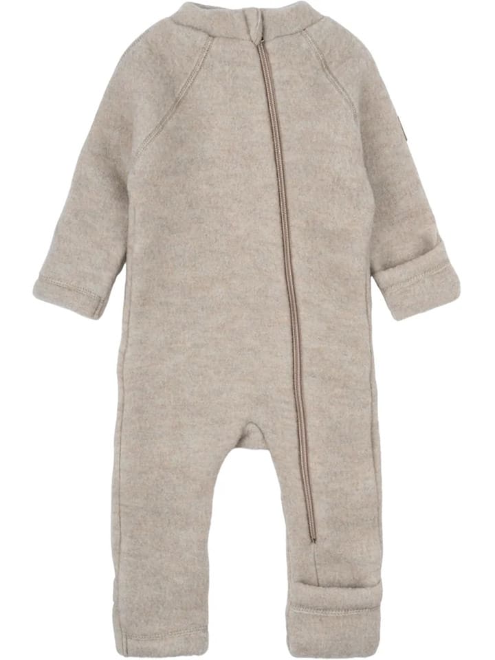 mikk-line Wełniany kombinezon w kolorze beżowym rozmiar: 92