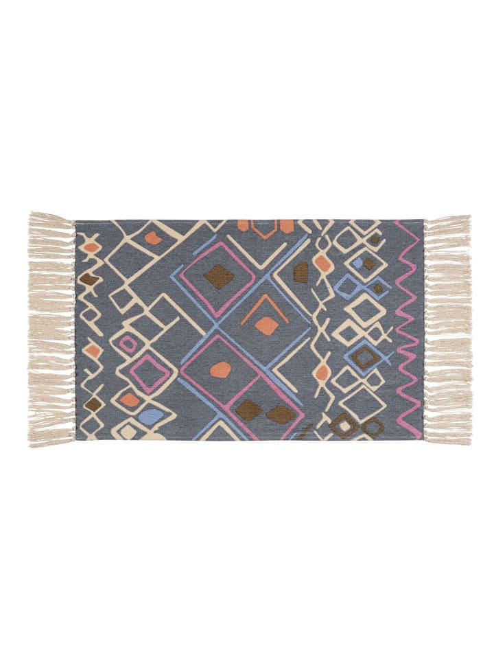 Wenko Dywanik łazienkowy "Massa" w kolorze szaro-beżowym ze wzorem - 80 x 50 cm rozmiar: onesize