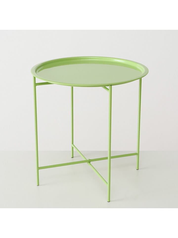 Boltze Stolik "Rocko" w kolorze jasnozielonym - wys. 46 x Ø 46 cm rozmiar: onesize