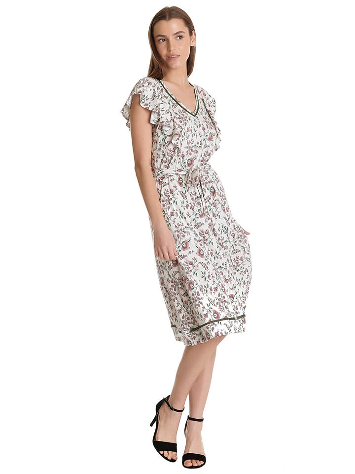 Vive Maria Sukienka "Garden Girl" w kolorze kremowo-szaroróżowym rozmiar: XL