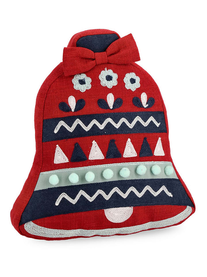 Bizzotto Poduszka "Bell" w kolorze czerwonym - 33 x 30 cm rozmiar: onesize