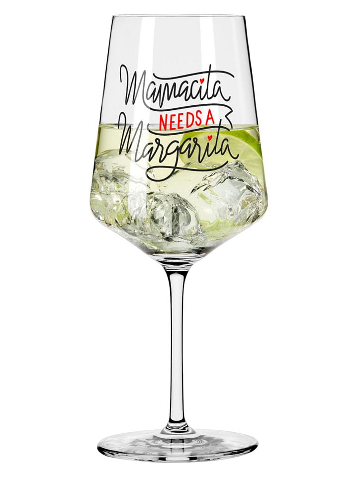 RITZENHOFF Kieliszek w kolorze czarno-czerwonym do koktajli - 500 ml rozmiar: onesize