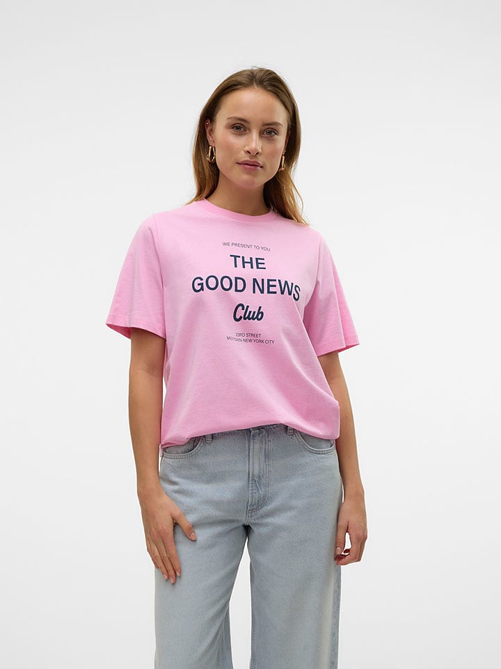 Vero Moda Koszulka "Katrine" w kolorze jasnoróżowym rozmiar: S