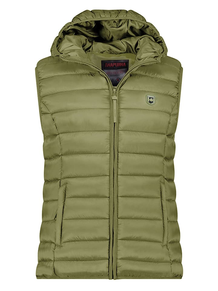 ANAPURNA Kamizelka pikowana "Vakitalana" w kolorze khaki rozmiar: XL