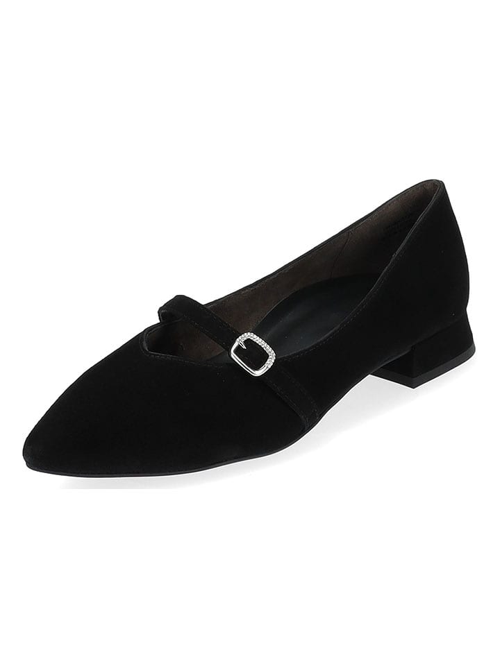 Paul Green Skórzane baleriny w kolorze czarnym rozmiar: 38