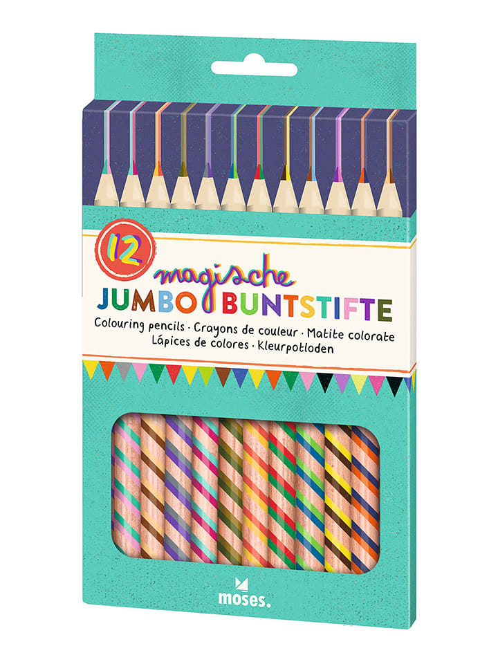 moses. Kredki jumbo (12 szt.) - 3+ rozmiar: onesize