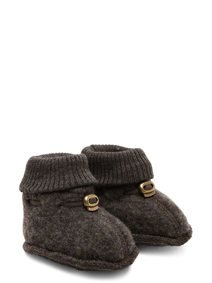 mikk-line Buty w kolorze ciemnobrązowym do raczkowania rozmiar: 86/92