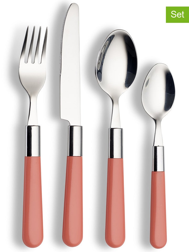 Echtwerk 16-częściowy zestaw sztućców "Bistro" w kolorze jasnoróżowym rozmiar: onesize