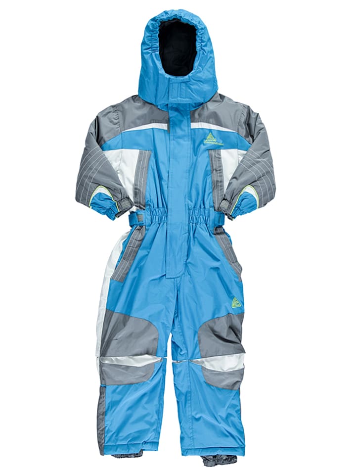 Peak Mountain Kombinezon narciarski w kolorze błękitno-szaro-białym rozmiar: 98