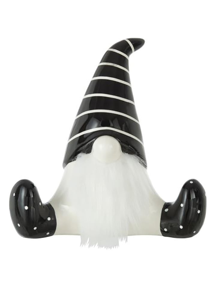 J Line Figurka dekoracyjna w kolorze biało-czarnym - 19,5 x 19 x 10,5 cm rozmiar: onesize