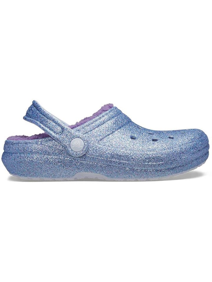 Crocs Chodaki "Frosted Glitter" w kolorze błękitno-fioletowym rozmiar: 22/23