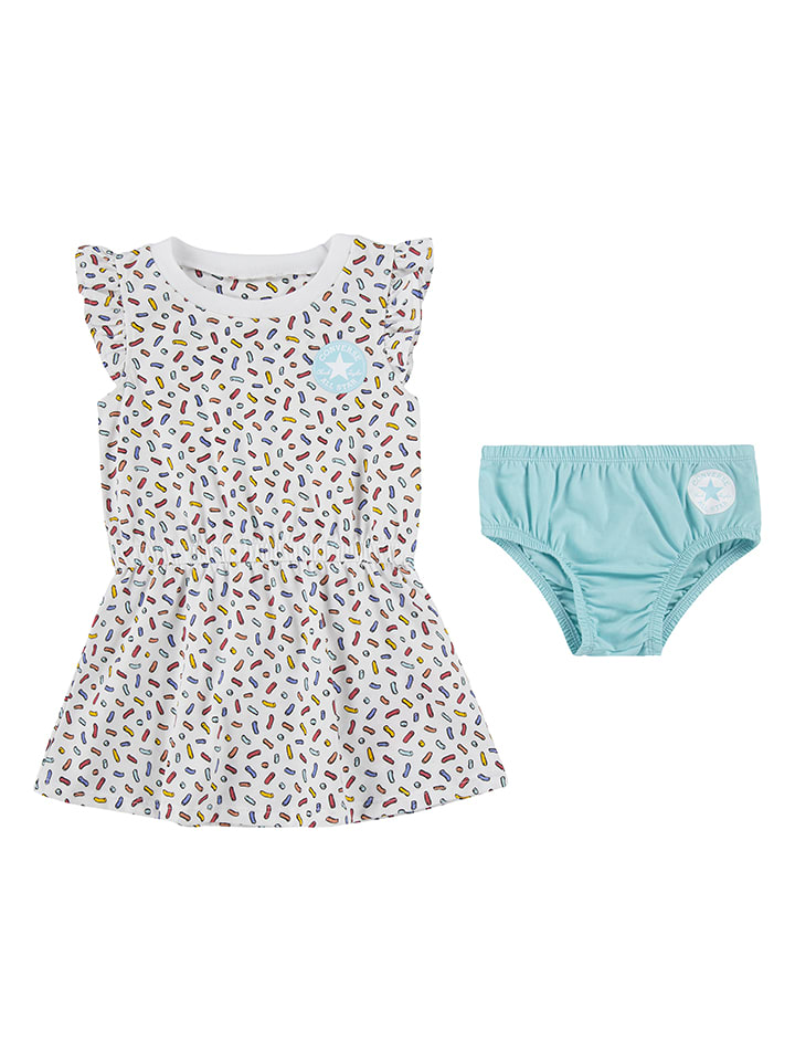 Converse 2-częściowy zestaw w kolorze biało-błękitnym rozmiar: 110/116