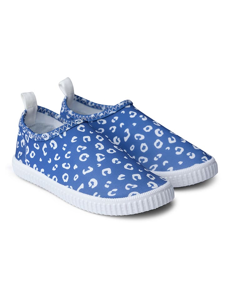 Swim Essentials Buty kąpielowe "Blue Leopard" w kolorze niebieskim rozmiar: 23
