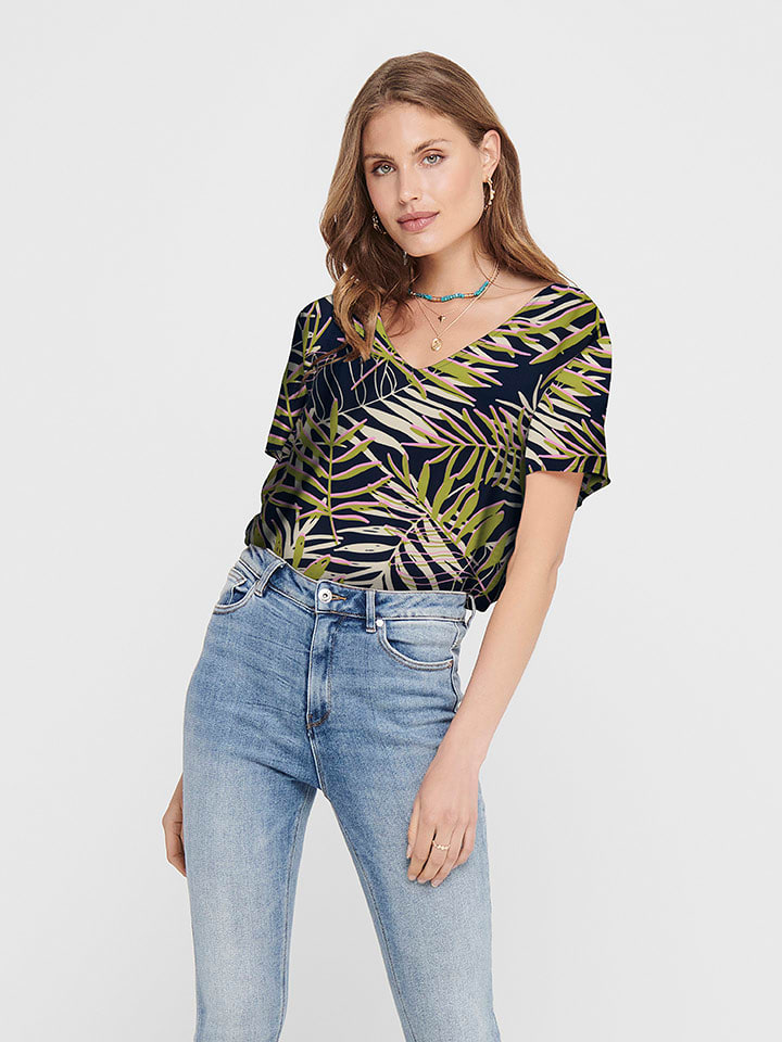 JDY Bluzka w kolorze granatowym rozmiar: 38