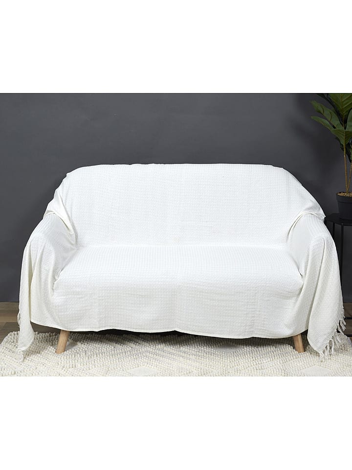 THE HOME DECO FACTORY Pled w kolorze kremowym - 250 x 170 cm rozmiar: onesize