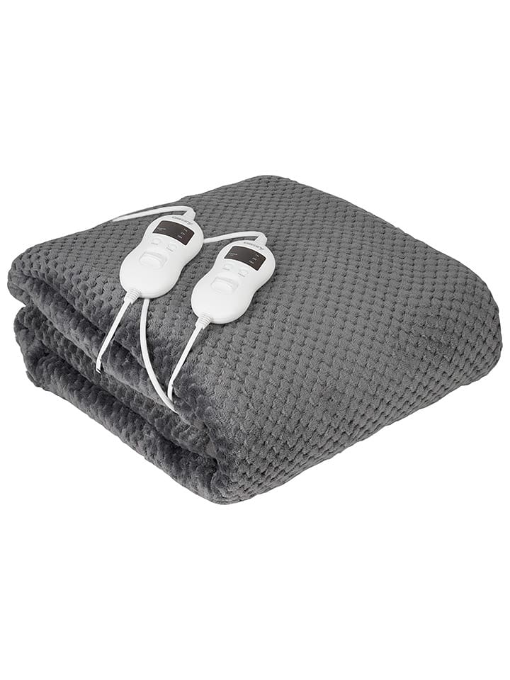 Adler Koc grzewczy "CR 7417" w kolorze szarym - 150 x 160 cm rozmiar: onesize