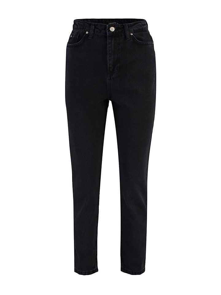 trendyol Dżinsy - Mom fit - w kolorze czarnym rozmiar: 34