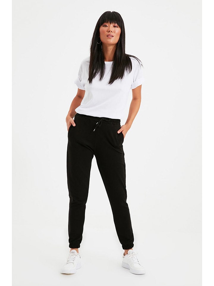 trendyol Spodnie dresowe w kolorze czarnym rozmiar: XL
