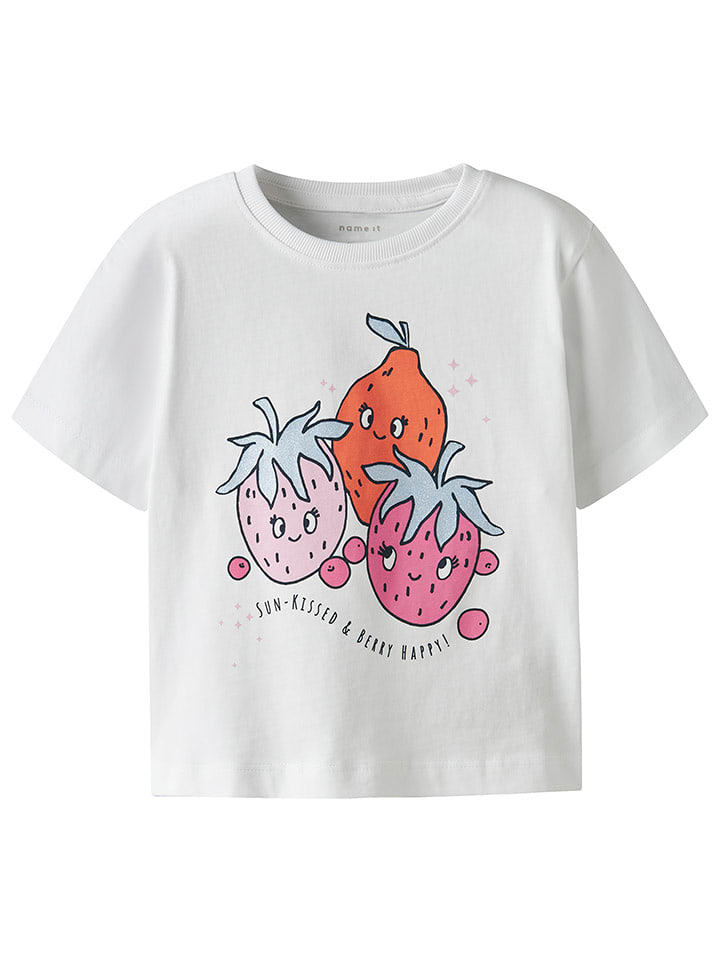 name it Koszulka "Helka" w kolorze białym ze wzorem rozmiar: 92