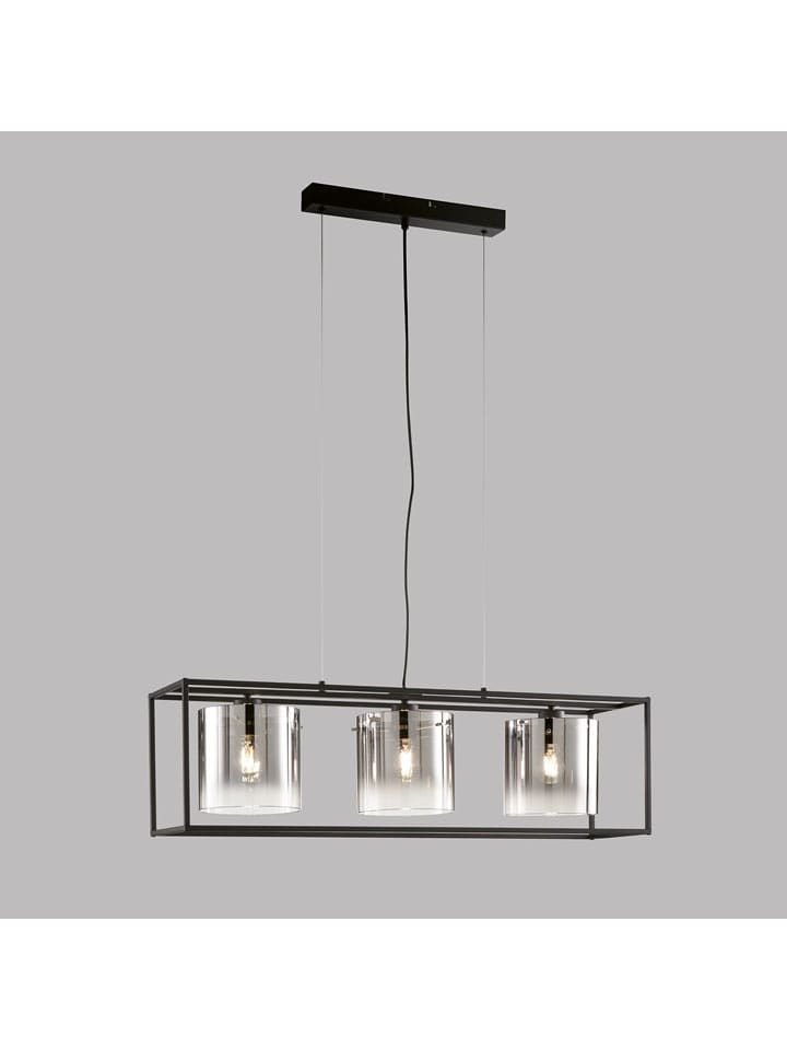 FISCHER & HONSEL Lampa wisząca "Samu" w kolorze czarnym - 90 x 150 x 23 cm rozmiar: onesize