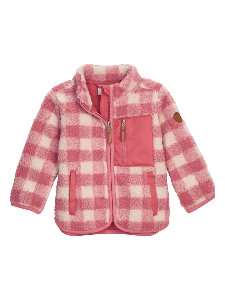 Killtec Kurtka polarowa "Fiow" w kolorze kremowo-różowym rozmiar: 86/92