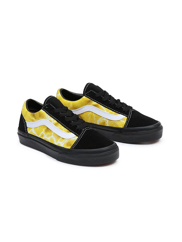 Vans Skórzane sneakersy w kolorze czarno-żółtym rozmiar: 27