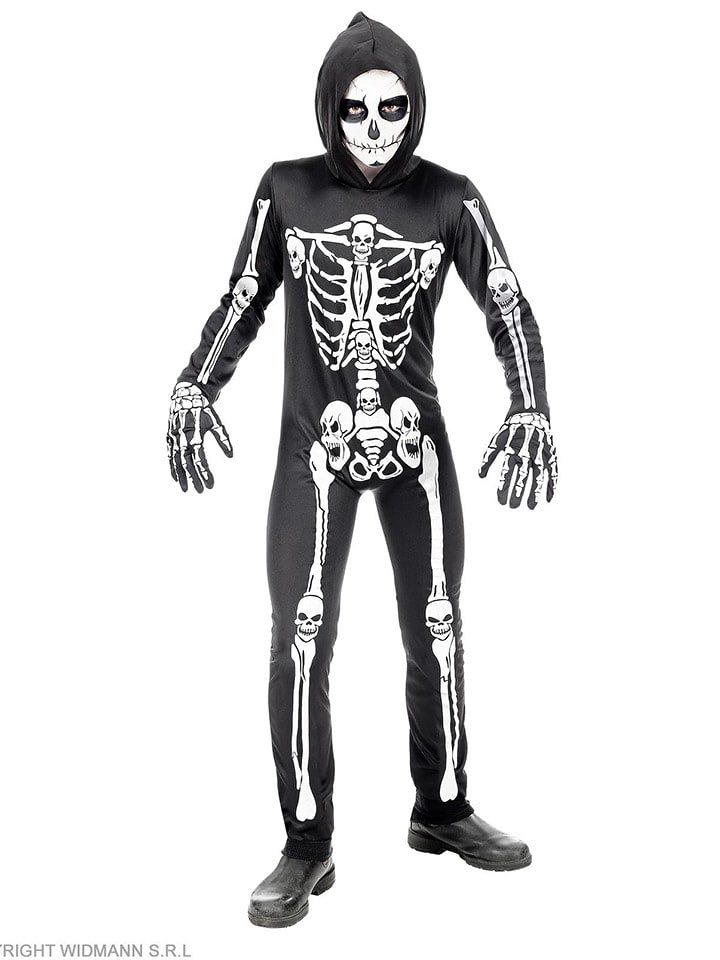 Widmann Kombinezon kostiumowy "Skeleton" w kolorze czarnym rozmiar: 116