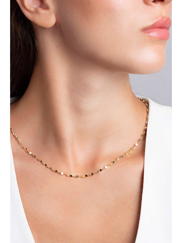 Heliophilia Pozłacany naszyjnik z elementami ozdobnymi - dł. 42 cm rozmiar: onesize