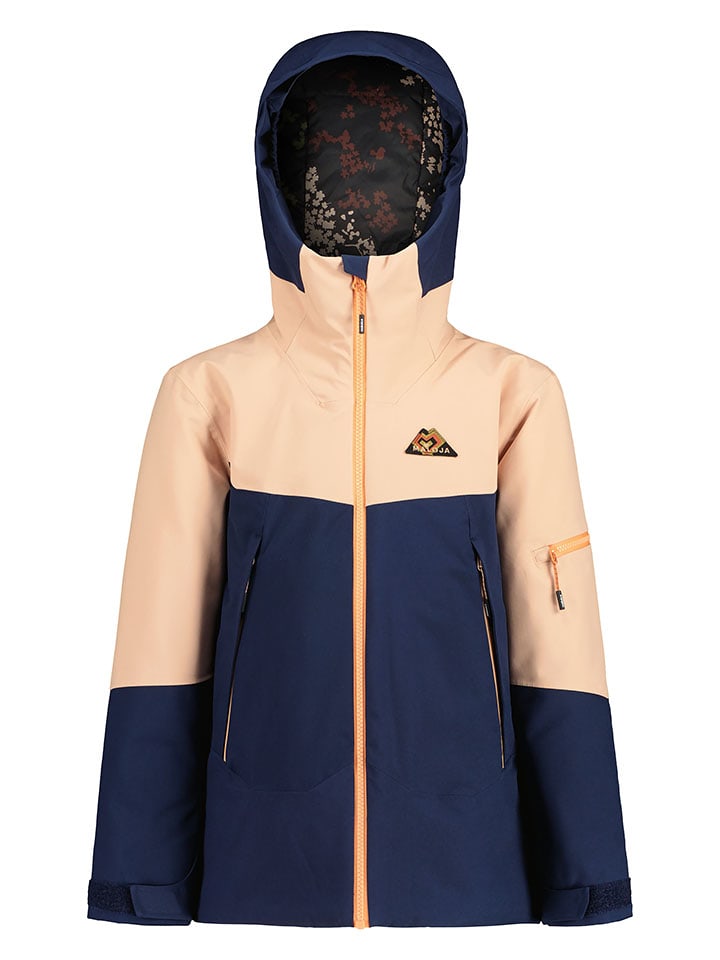 Maloja Kurtka narciarska "GirllitzG." w kolorze granatowo-beżowym rozmiar: 116/122
